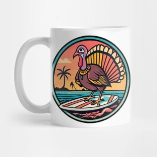 Surfing Turkey Thanksgiving Cruise Mug